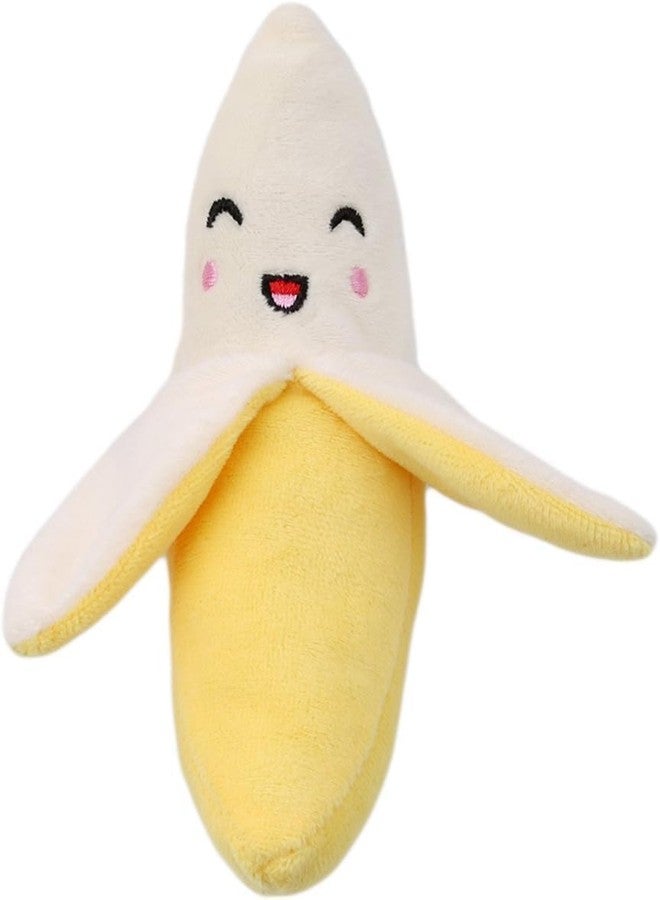Tnyvm Yellow Squeeze Squeaker Puppy Dog Toys Plush Chew Toys (Banana) Dog Squeak Toys - Image 1